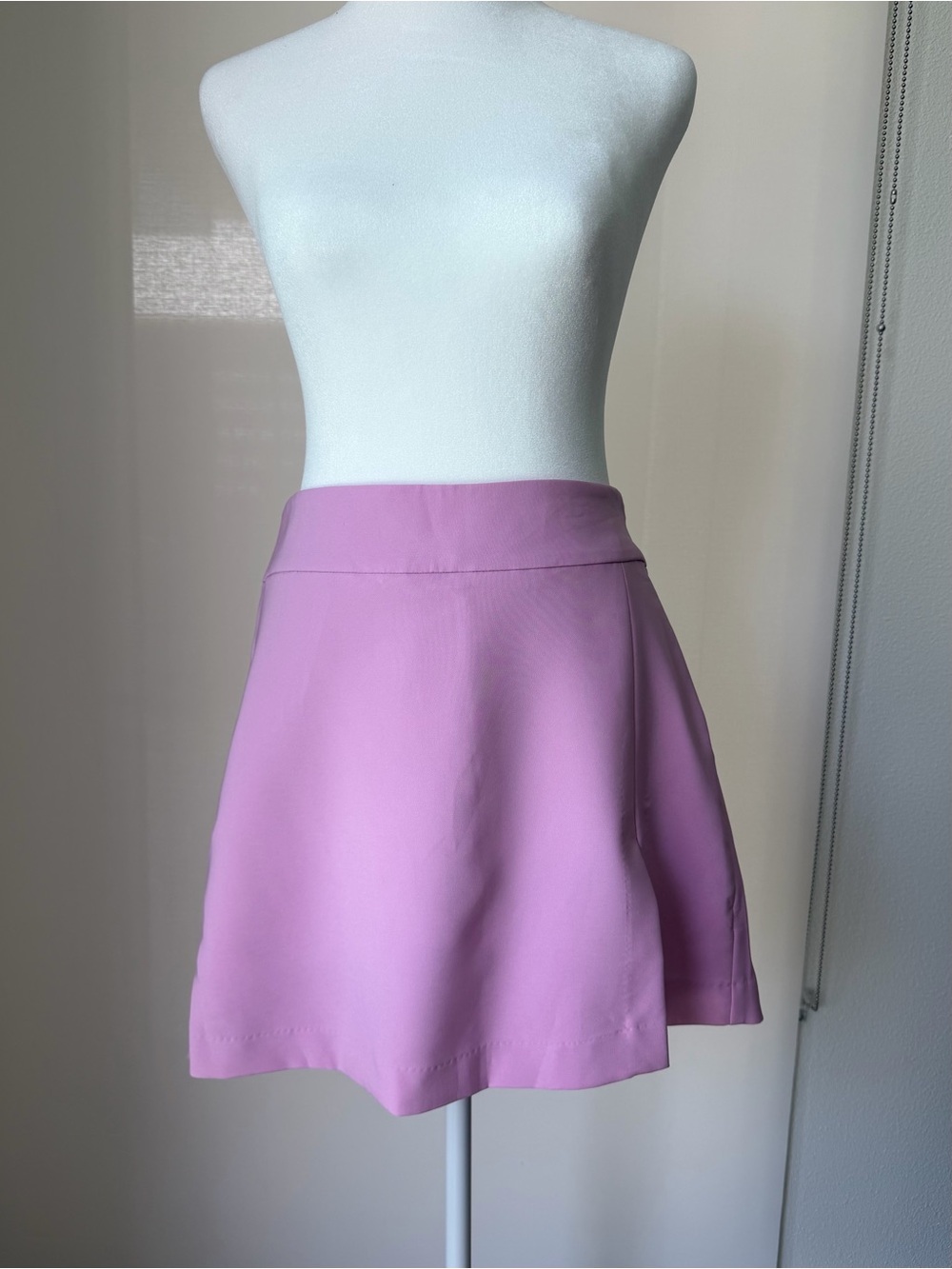 Flattering Pink A-Line Women's Skort - Clean High Waist